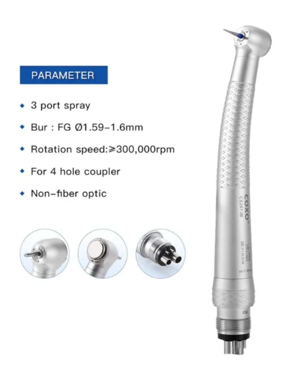 COXO CX207-W High-Speed without LED Handpiece