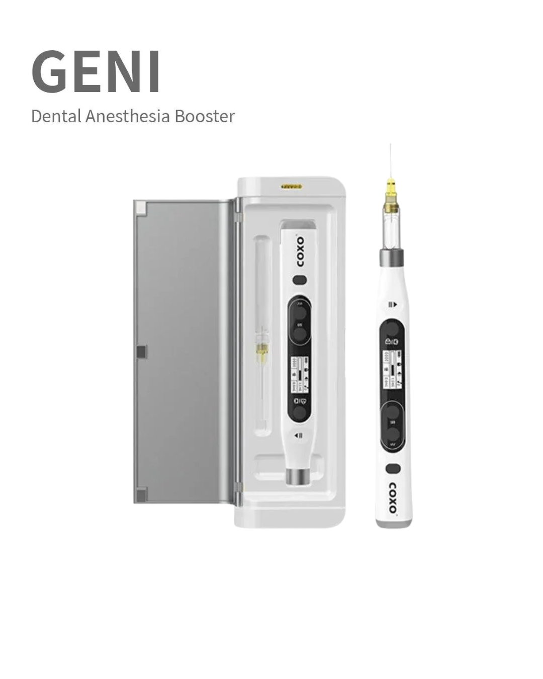 COXO Geni Dental Anesthesia Booster - Painless Computer-Controlled Local Anesthesia System - 3 Injection Modes